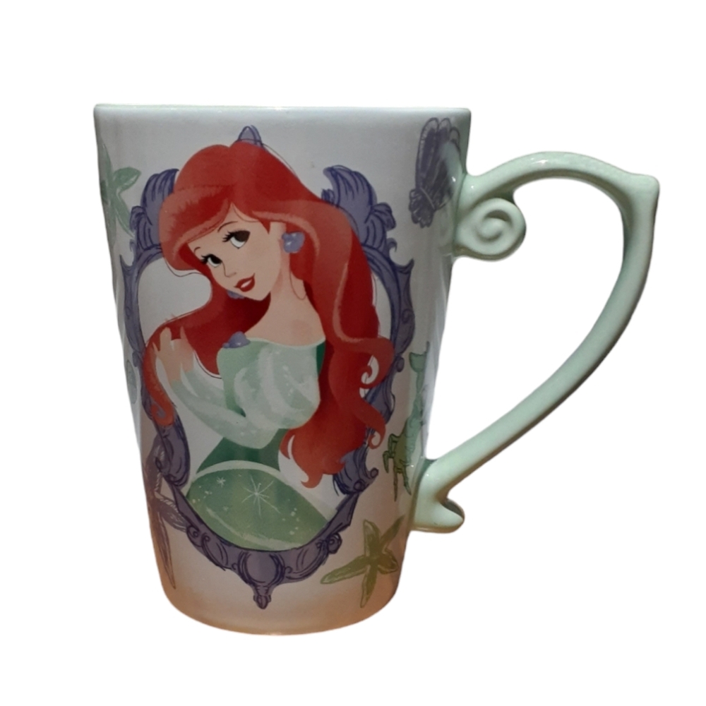 Disney Store Mug Princess Ariel The Little Mermaid Jewel of the Sea Green